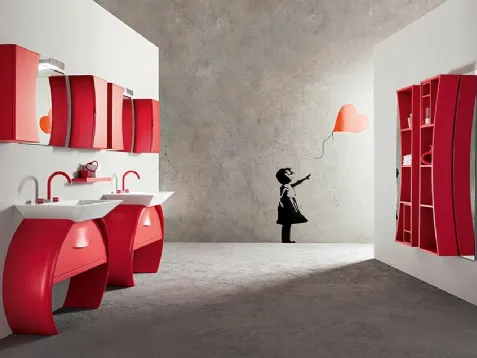 Moon con doppia base lavabo